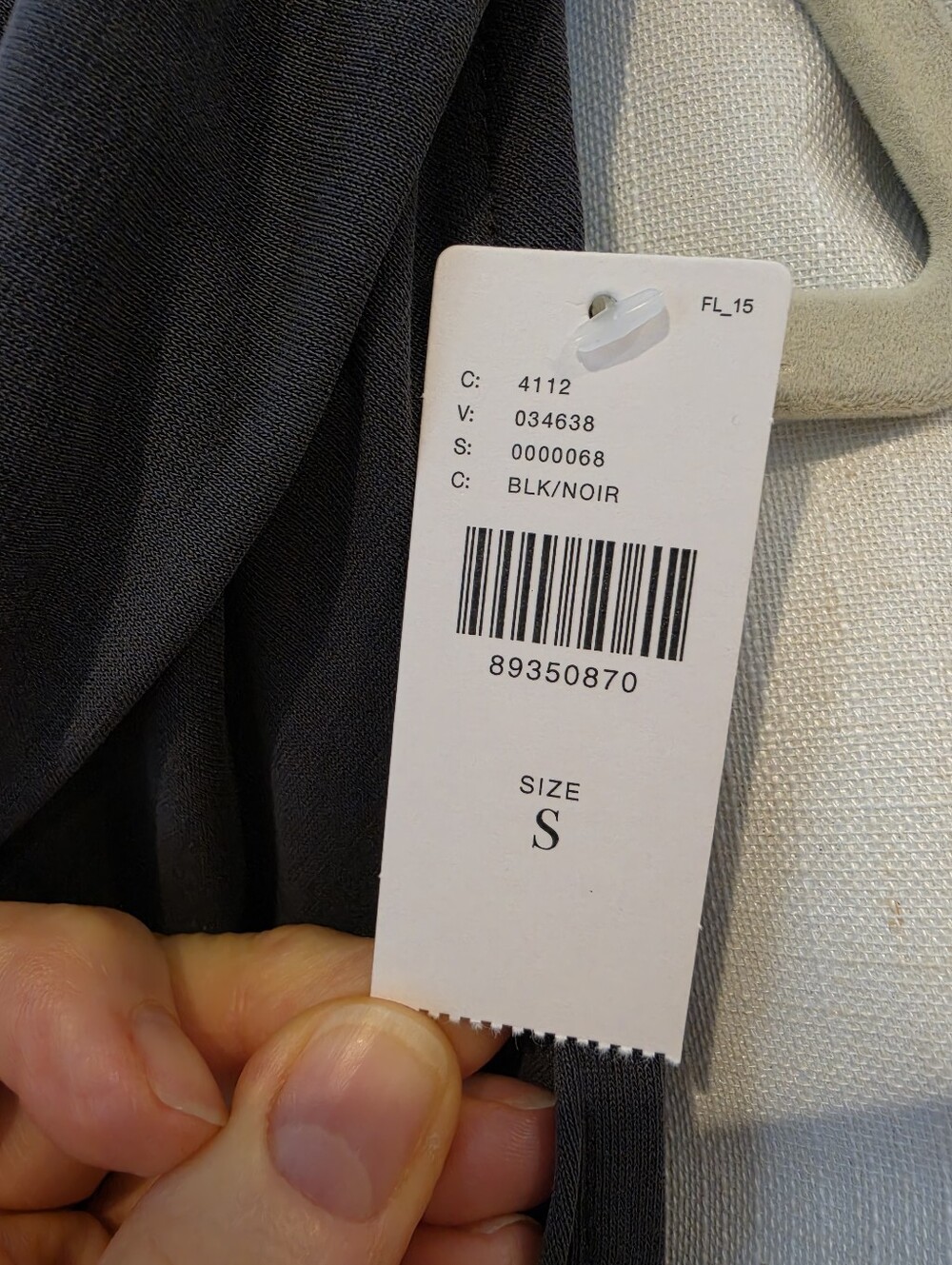 Pilcro One Shoulder Draped Sleeveless Top - Charcoal Gray - Picture 8 of 9